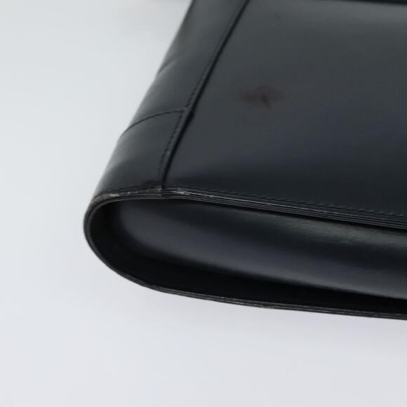 GUCCI Shoulder Bag Leather Navy Gold - Picture 16 of 16